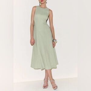 Reformation Davin Linen Dress